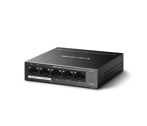 Mercusys MS105GP (5x10/100/1000Mbit) 4xPoE+ - 1321861 - zdjęcie 3